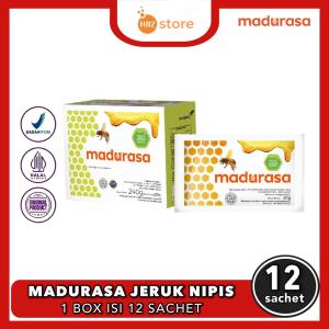 1 Box Madurasa Sachet isi 12 Rasa Original dan Jeruk Nipis - Membantu Jaga Daya Tahan Tubuh dan Kesehatan