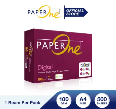 กระดาษถ่ายเอกสาร PaperOne A4 100 แกรม / 1 รีม 500 แผ่น