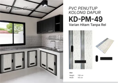 Pintu PVC Kolong Dapur Minimalis Anti Air Motif Kayu Estetik