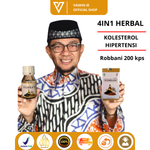 Robbani Obat Kolesterol Asam Urat Hipertensi - Kapsul Herbal Ori - Obat Kolesterol Tinggi paling ampuh