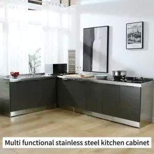 ALVIN Snless Steel Kitchen Sink Cabinet Set Simple Gas Stove Storage Cabinet(COD)