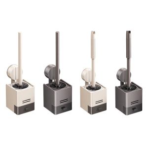 CANICE Suction Cup Design Suction Cup Toilet Brush Wall Mounted No Punching Toilet Brush Holder Household Organizer Household Use Bathroom Brush Bathroom