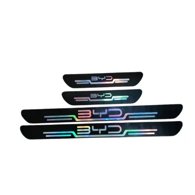 Laser Colorful Reflective Laser Car Door Sill Strip Protector Stickers Auto Decal Trim Scratch Car Accessories