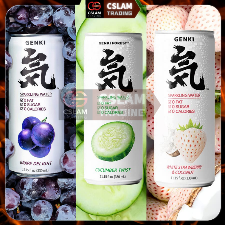 元气森林气泡水 GENKI FOREST SPARKLING WATER 330ML Lazada