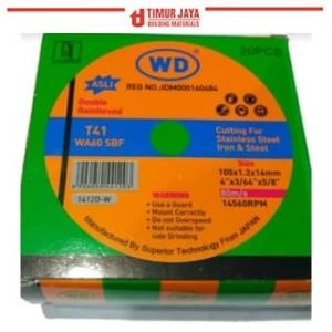 Batu Gerinda Potong WD 4 X 1 Potong Besi Mata Cutting Wheel Asli