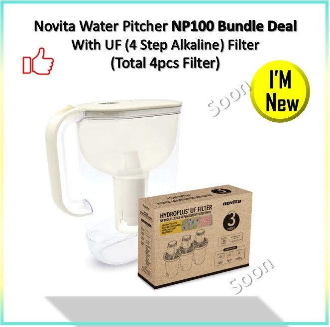 Water Pitcher) Novita HydroPlus® UF Water Pitcher NP100 Lazada