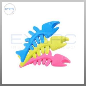 Rubber Chewing Toy Fish Bone Design for Pet - Durable Material for Dogs and Cats