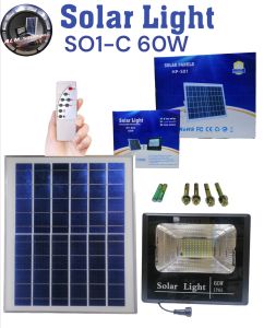 Solar Light HP SO1-C 60w Aluminum Body Water Proof IP65 rated all with remote.