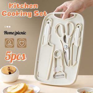 Portable Kitchen Cooking Set Outdoor Camping Kitchenware Set With Chopping Board Kitchenware Tools