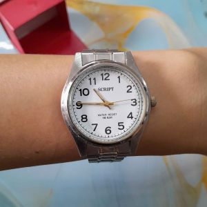 Đồng hồ nam SCRIPT dây thép không gỉ second hand si nhật- đã qua sử dụng
