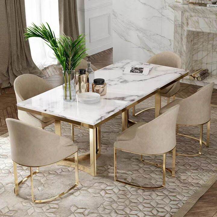 Stainless discount dining set