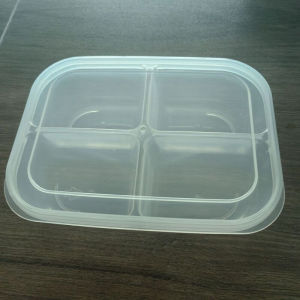 กล่องใส ที่เก็บของ สี่ตาราง กล่องเก็บของ ที่เก็บข้อมูล แบบพกพา แบ่งส่วน วัสดุโปร่งใส กล่องเก็บอาหาร