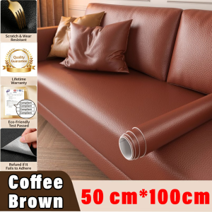 Fix Torn Sofa in 1 Second sofa leather repair patch 50cm*50cm 50cm*100cm kulit sofa pelekat leather Suitable for all leather repairs Can be cut It can be used on leather sofas cushions leather bags etc 皮革修复 沙发修复 leather sofa repair patch