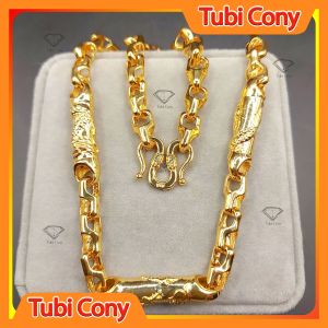 Dây chuyền nam đốt xích chạm rồng mạnh mẽ 60 cm D224-333-UADX Tubi Cony - Dễ phối đồ