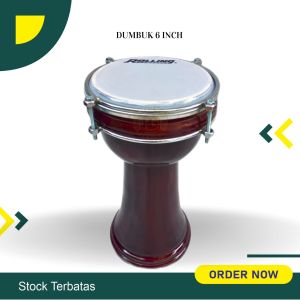 Termurah Calti Dumbuk Pinggang Darbuka Anak Kecil Mika 6 inch Warna Hitam Suara Standar