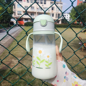 กระติกน้ำเด็ก ขวดน้ำเด็ก ขวดน้ำไปโรงเรียน ฝาเปิดหลอดเด้ง  รุ่นเขากระต่าย