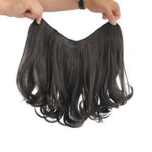 YOCKY Giống cái Liền mạch Hình chữ u Hàn Quốc Tóc dài Tóc giả sóng lớn Tóc xoăn dài Clip In Hair Extensions Công cụ tạo kiểu tóc