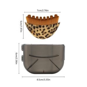 SQMETR Leopard Print Lymphatic Contour Face Brush Chin Reduce Puffiness Multi-function Lymphatic Drainage Massager for Face  Portable Contour Massager for Jawline