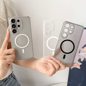 For Magsafe Case For Samsung Galaxy S26 Ultra Plus S26Ultra S26Plus 5G Magnetic Wireless Charge Matte Hard Cover Phone Case