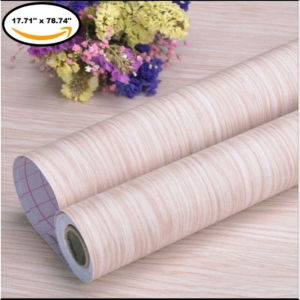 Wallpaper Dinding Motif Kayu Kream Natural  Panjang Ukuran Panjang 8 Meter x Lebar 45cm