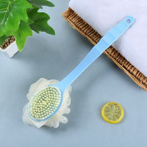 แปรงอาบน้ำ VINTLOOK 2-In-1พร้อมขนแปรงอ่อนนุ่มสำหรับการขัดและการนวดอย่างอ่อนโยน