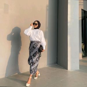 Rok Lilit Batik Bawahan Kebaya Wisuda Modern & Rok Serut Wrap Skirt Vol.1