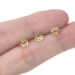 10pcs 14k/mạ bạc hạt đồng cap nguyên liệu làm trang sức cho bông tai vòng đeo tay tự làm phụ kiện làm đồ trang sức