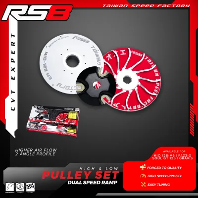 RS8 PULLEY SET WITH DRIVE FACE MIO I 125/ SOUL I GT TARAGSIT