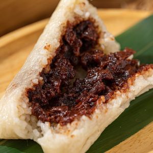 Washed glutinous rice dumplings for breakfast heated and ready to eat Dragon Boat Festival glutinous rice Zongzi 520g1040g    洗沙粽