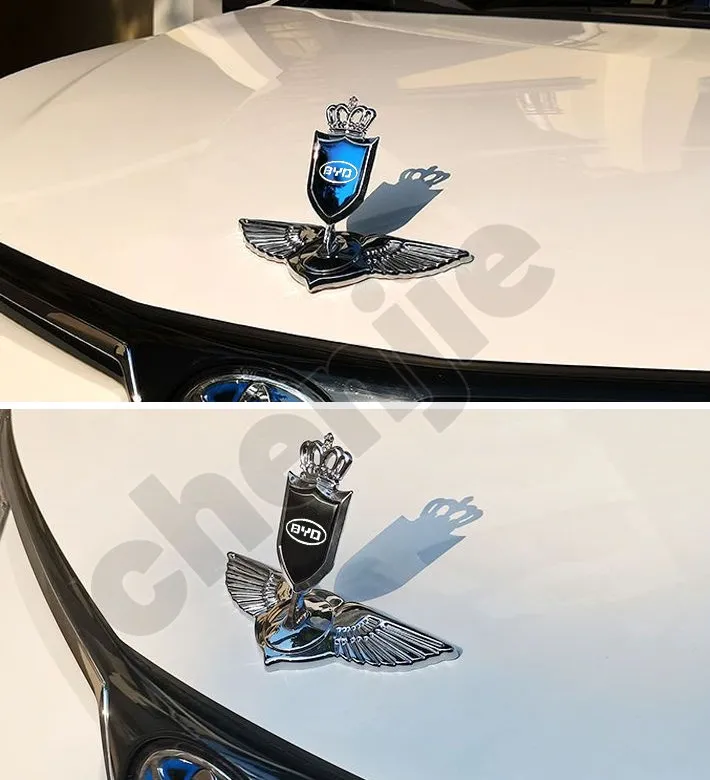 Autocollant 3D Chromé Noir Pour Moto Et Voiture, Emblème D'aigle Américain, Logo De Moteur De Camion, Badge Universel