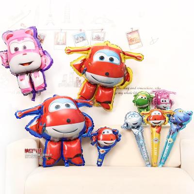 Bong Bóng Hình Đội Bay Siêu Đẳng SuperWings Size Đại Nhiều Mẫu Cho Bé Trang Trí Tiệc Sinh Nhật Bánh 