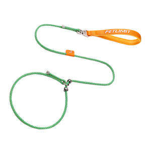 HamshMoc P-Shaped Dog Leash Heavy Duty Pet Leash Strong Integrated Dog Collar and Leash with Comfortable Handle Durable for Dog