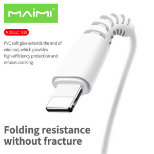Maimi สายชาร์จ รุ่น X39 (สายUSB) / รุ่น X39PD (สายTypeC) Lightning / TypeC / MicroUSB ชาร์จไอโฟน ไอแพด แอนดรอยด์ แท้ 100% ประกัน 1ปี