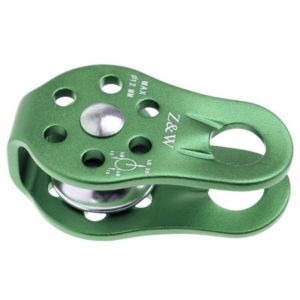 NALANILI 12mm Rock Climbing Pulley Block 26KN Single Swivel Rope Fixed Pulley Durable Heavy Duty Pulley Cableway Accessories Mountaineering