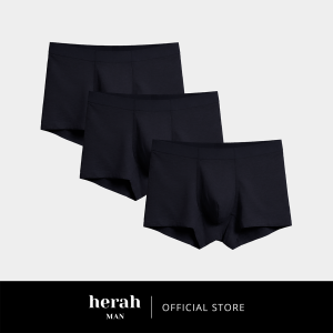 Herah Seamless Boxer Brief for Men Premium Soft Breathable Fabric Adult Big Size 3pcs