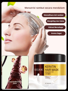 Masker Rambut Hair Mask/Keratin Maca Essence Repair Collagen/Collagen Hair Mask Anti Dehidrasi /Perawatan Pelembut Pelurus Rambut Tanpa Di Catok/Masker Rambut Rusak dan Kering Rontok