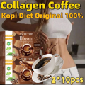SWEETRIP Bloom Collagen Coffee 100g Kopi Diet Enzim Pelangsing Tubuh Penghancur Lemak Instant Coffee Robusta Collagen Detoksifikasi Dan Turunkan Berat Badan Membakar Lemak Kurangi Nafsu Makan. 