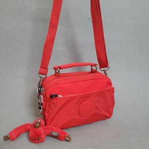 Túi Đeo Chéo Nữ Kipling Mã KL2010 Chất Liệu Vải Dù Trơn Kháng Nước Túi Đeo Chéo Có Tổng 4 Ngăn KT 21x13x8cm ( ảnh thật)