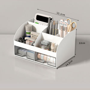 ฟรีสติีกเกอร์ กล่องใส่เครื่องสำอาง มีลิ้นชัก4ช่อง กล่องใส่ของอเนกประสงค์ กล่องเก็บของ มีหลายช่อง