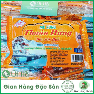 Kẹo Mè Xửng Huế Thuận Hưng Dạng Lát - Gói Vàng 250gr Dẻo Thơm Đúng Hương Vị Cố Đô - Út Hà Đặc Sản