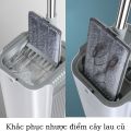 Cây lau nhà tự vắt thông minh, Chổi lau nhà tự vắt xoay 360 độ linh hoạt, bộ lau sàn nhà đa năng với bàn chổi lớn, giặt siêu sạch, siêu thấm hút phù hợp với tất cả các loại sàn nhà - Bảo hành 12 tháng. 