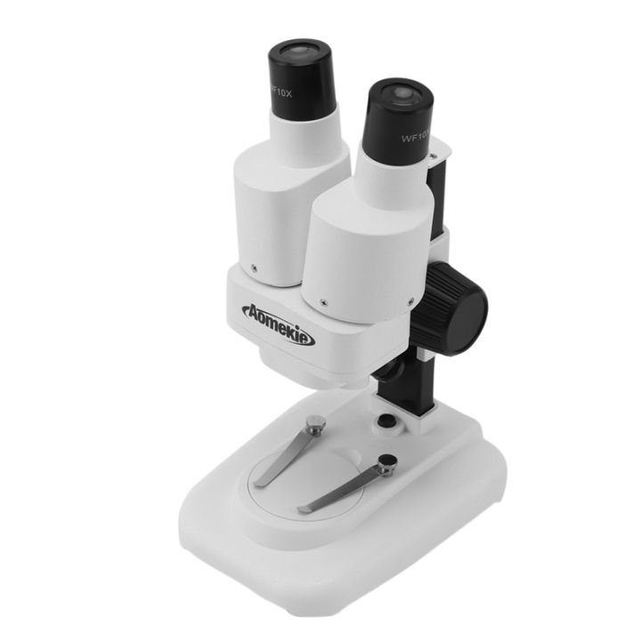 AOMEKIE 20X Stereo Microscope Binocular with LED for PCB Soldering Tool ...