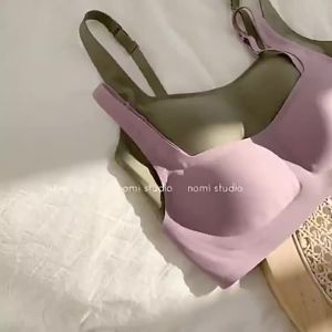 metwo French Style Small Square Collar off-Neck Air bra Womens Thin Bra without Steel Ring ☺1130