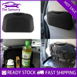 Samurry ✨Hot Sale✨ ที่วางแบบถาดรองหลังเบาะรถยนต์แบบพับได้สำหรับเครื่องดื่มที่วางแก้วอาหารแบบใหม่ขายดี