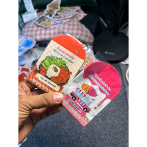 PAKET 100 PCS AMPLOP LEBARAN MEDIUM TEMA JUNK FOOD VIRAL 2025