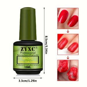 15ml Nail Gel Magic Remover Gel Soak off Nail Polish Acrylic Clean Degreaser For Nail Art Gel Polish