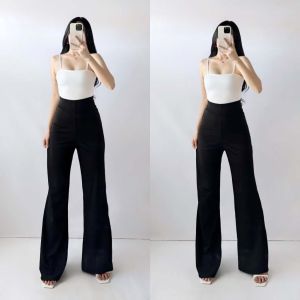 ZY Casual Nylon Flare Pants Stretchable DA&ABOUT THE FIT(Zoey)