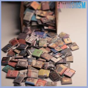 【Enthusiasm】🌟🌟【Hot Sale】🎈 หนังสือบ้านตุ๊กตาขนาดเล็ก200ชิ้นอุปกรณ์เสริมชั้นหนังสือความวิตกกังวลอุปกรณ์เสริมหนังสือขนาดเล็กสำหรับตกแต่งบ้านตุ๊กตาขนาดเล็ก