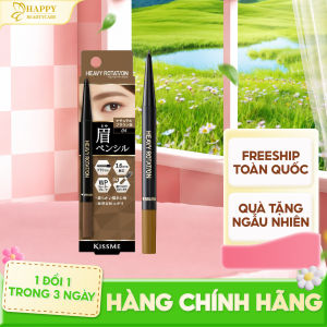 Bút Chì Sáp Kẻ Lông Mày Kissme Heavy Rotation Lõi Sáp Chống Trôi Màu Sắc Tự Nhiên Kissme Heavy Rotation Eyebrow Pencil 0.09G ( Màu Nâu Tự Nhiên 04 )