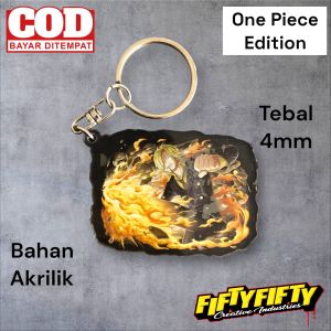 Gantung Kunci Karakter One Piece Ganci Karakter Sanji bahan Akrilik